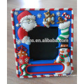 3D soft pvc santa claus christmas photo frames wholesale